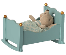 Load image into Gallery viewer, Maileg Cradle, Baby Mouse - Blue