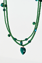 Load image into Gallery viewer, Abacus Row Confetti Necklace, Mirror Mirror - Emerald