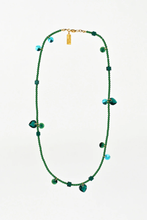 Load image into Gallery viewer, Abacus Row Confetti Necklace, Mirror Mirror - Emerald