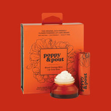 Load image into Gallery viewer, Poppy & Pout - Lip Care Duo | Blood Orange Mint