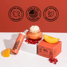 Load image into Gallery viewer, Poppy & Pout Lip Balm - Pomegranate Peach