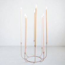 Load image into Gallery viewer, The Floral Society - Beacon Long Stem Candelabra - Dune