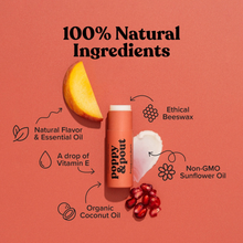 Load image into Gallery viewer, Poppy & Pout Lip Balm - Pomegranate Peach