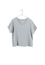 Load image into Gallery viewer, It Is Well L.A. Organic Short Sleeve Gauze Top - Slate Gray