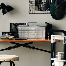 Load image into Gallery viewer, Toyo Steel Cantilever Toolbox ST-350AG| Antique Green