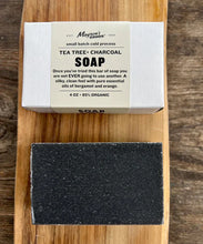 Load image into Gallery viewer, Mayron's Goods - Tea Tree + Charcoal Soap - 4 oz.