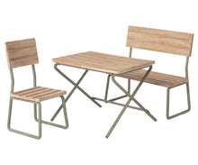 Load image into Gallery viewer, Maileg Garden Set, Table with Chair and Bench