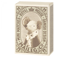 Load image into Gallery viewer, Maileg Sleepy Wakey, Baby Mouse - Blue