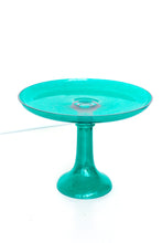 Load image into Gallery viewer, Estelle Colored Glass Cake Stand - Emerald Green
