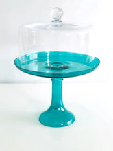 Load image into Gallery viewer, Estelle Colored Glass Cake Stand - Emerald Green