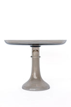 Load image into Gallery viewer, Estelle Colored Glass Cake Stand - Gray Smoke