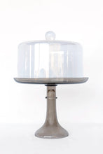 Load image into Gallery viewer, Estelle Colored Glass Cake Stand - Gray Smoke