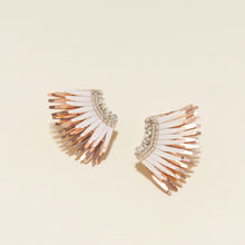 Load image into Gallery viewer, Mignonne Gavigan Mini Madeline Earrings - Ivory + Rose Gold