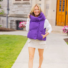 Load image into Gallery viewer, Pretty Rugged Waterproof Pretty Puffer Vest - Purple