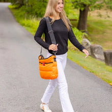 Load image into Gallery viewer, Pretty Rugged Puffer Bag - Orange
