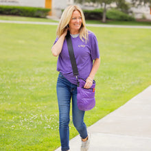 Load image into Gallery viewer, Pretty Rugged Puffer Bag - Purple