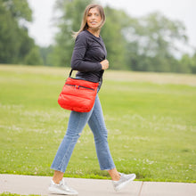 Load image into Gallery viewer, Pretty Rugged Puffer Bag - Red