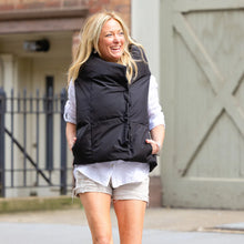 Load image into Gallery viewer, Pretty Rugged Waterproof Pretty Puffer Vest - Black