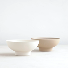 Load image into Gallery viewer, The Floral Society Ceramic Compote Vase - Sand