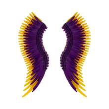 Load image into Gallery viewer, Mignonne Gavigan Madeline Earrings - Purple Yellow