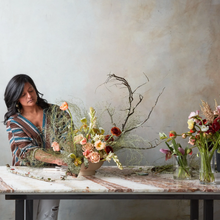 Load image into Gallery viewer, The Floral Society Ceramic Compote Vase - Matte White