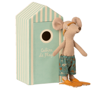 Load image into Gallery viewer, Maileg Beach mice - Big brother in Cabin de Plage