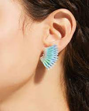 Load image into Gallery viewer, Mignonne Gavigan Micro Madeline Earrings - Metallic Blue
