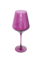 Load image into Gallery viewer, Estelle Colored Glass Wine Stemware - Amethyst