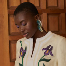 Load image into Gallery viewer, Mignonne Gavigan Madeline Earrings - Emerald Gold
