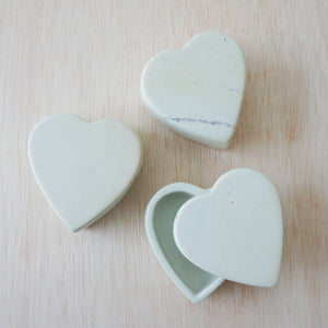 Venture Imports LLC - Heart Box, Natural Stone