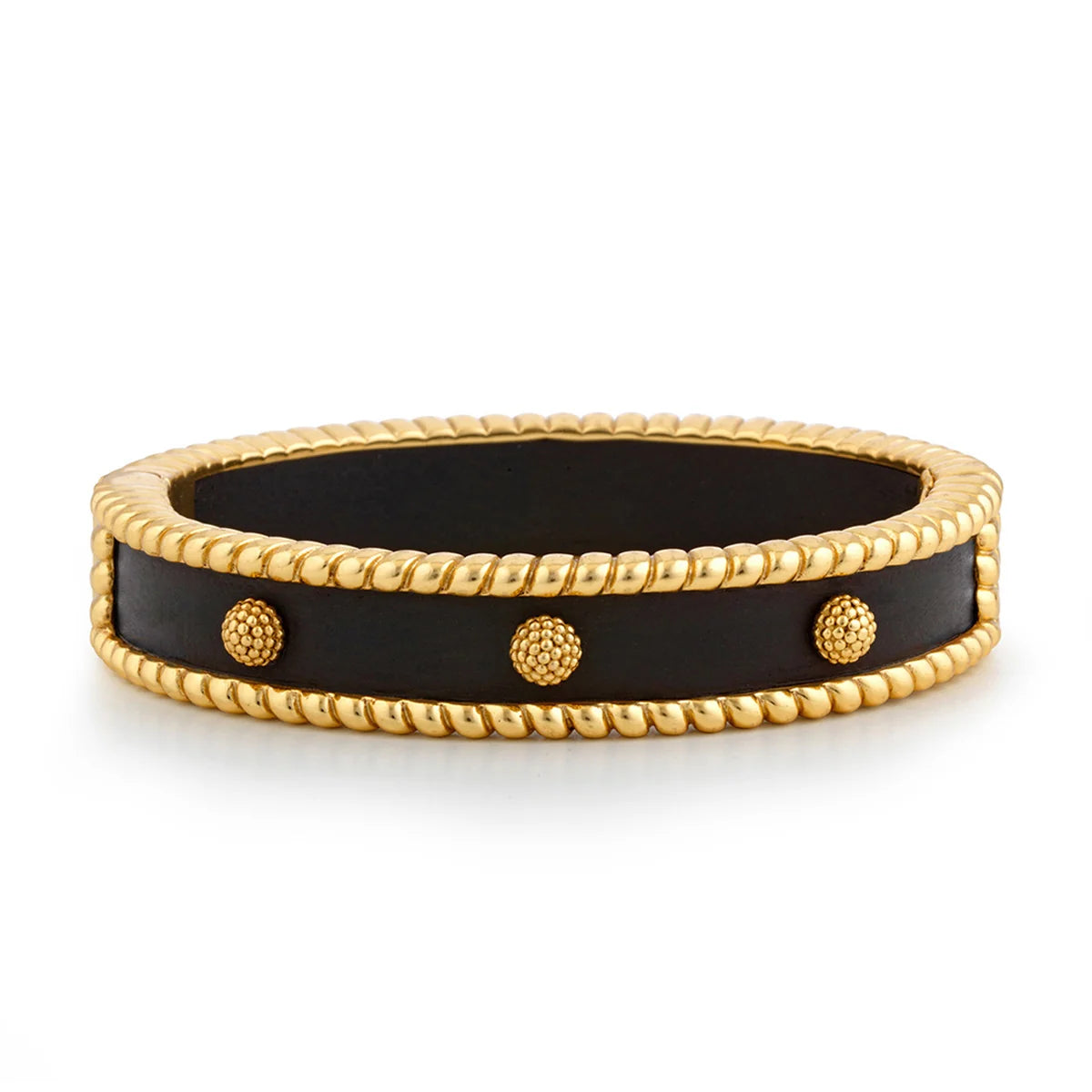 Capucine De Wulf Berry Small Hinged Bangle - Ebony *