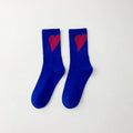Yaya's Luxe Wholesale - Women's Socks with Hearts: Blue