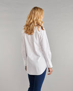 Claridge + King - The Mod Shirt in White Oxford: White oxford / 2XL