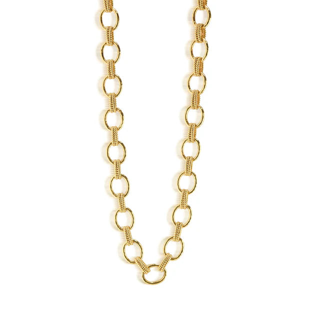 Capucine De Wulf Cleopatra 32" Regal Link Necklace - Gold