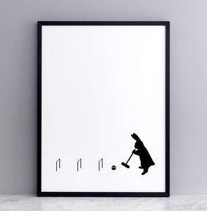 HAM - Croquet Rabbit Print