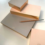 Wms&Co. ColorPads: Blush with Gilded edge, Small Square