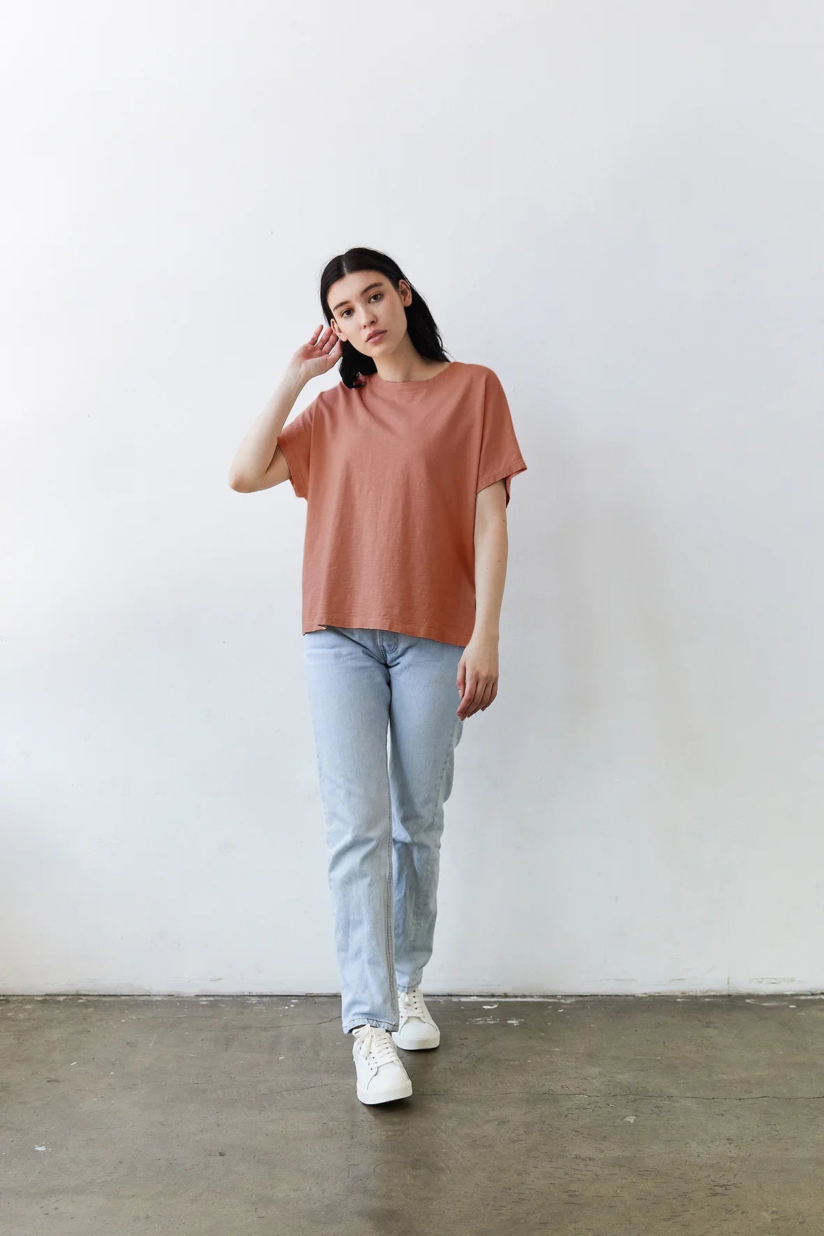 It Is Well L.A. Everyday Boxy Tee - Olive