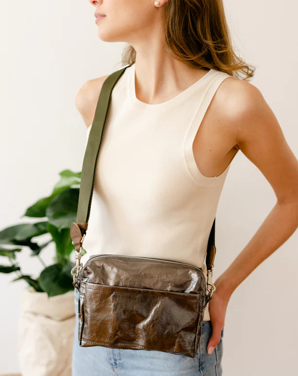 Uashmama Tracolla Crossbody Bag - Large | Platino