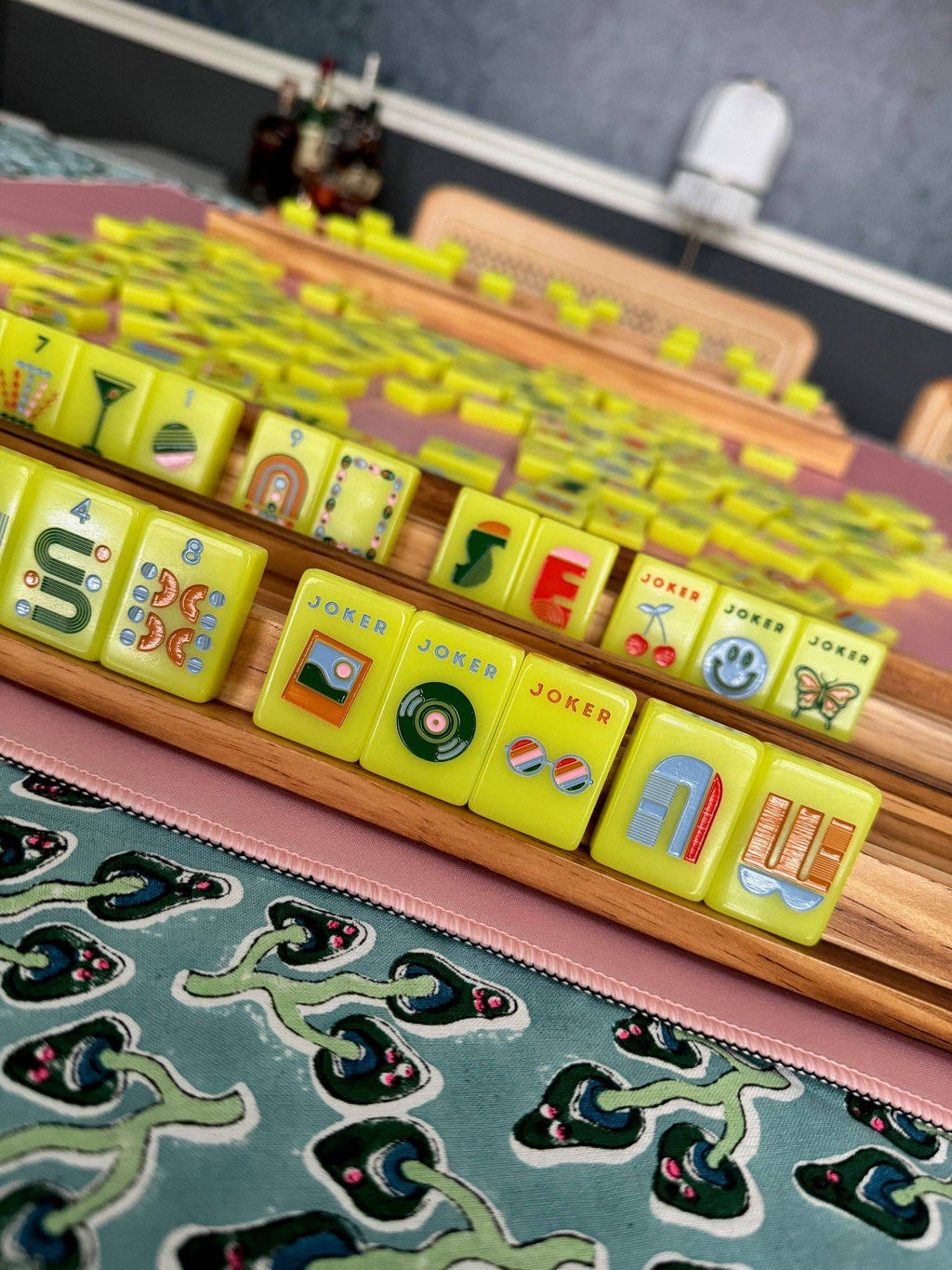 Peace Love Mahjong - Mod Tiles  | Chartreuse