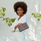 Uashmama Maru Clutch - Small | Glossy Black