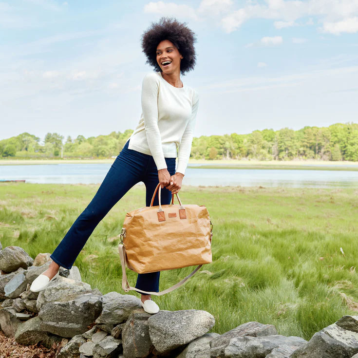 Uashmama Roma Large Weekender Bag - Camel
