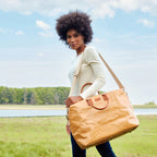 Uashmama Roma Large Weekender Bag - Camel
