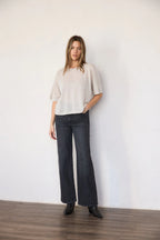 It Is Well L.A Lightweight Short Sleeve Sweater - Salt