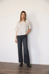 It Is Well L.A Lightweight Short Sleeve Sweater - Natural