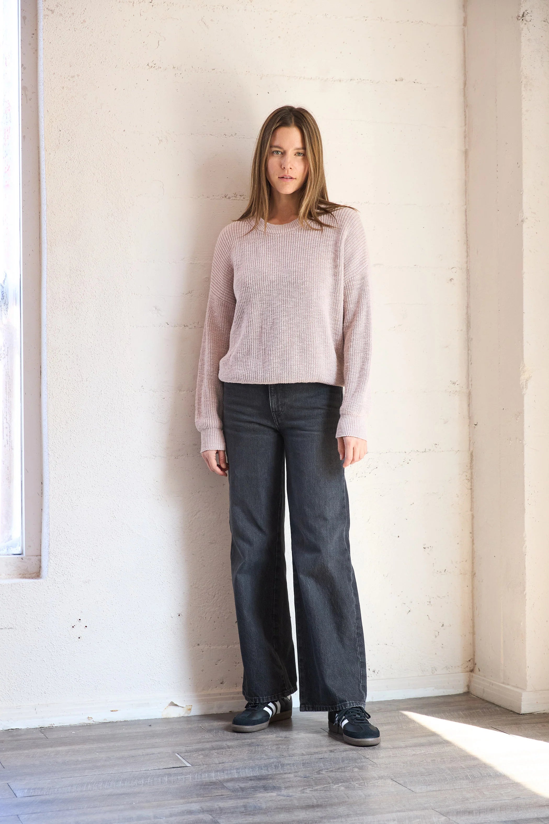 It Is Well L.A. Crewneck Pull-on Sweater - Natural