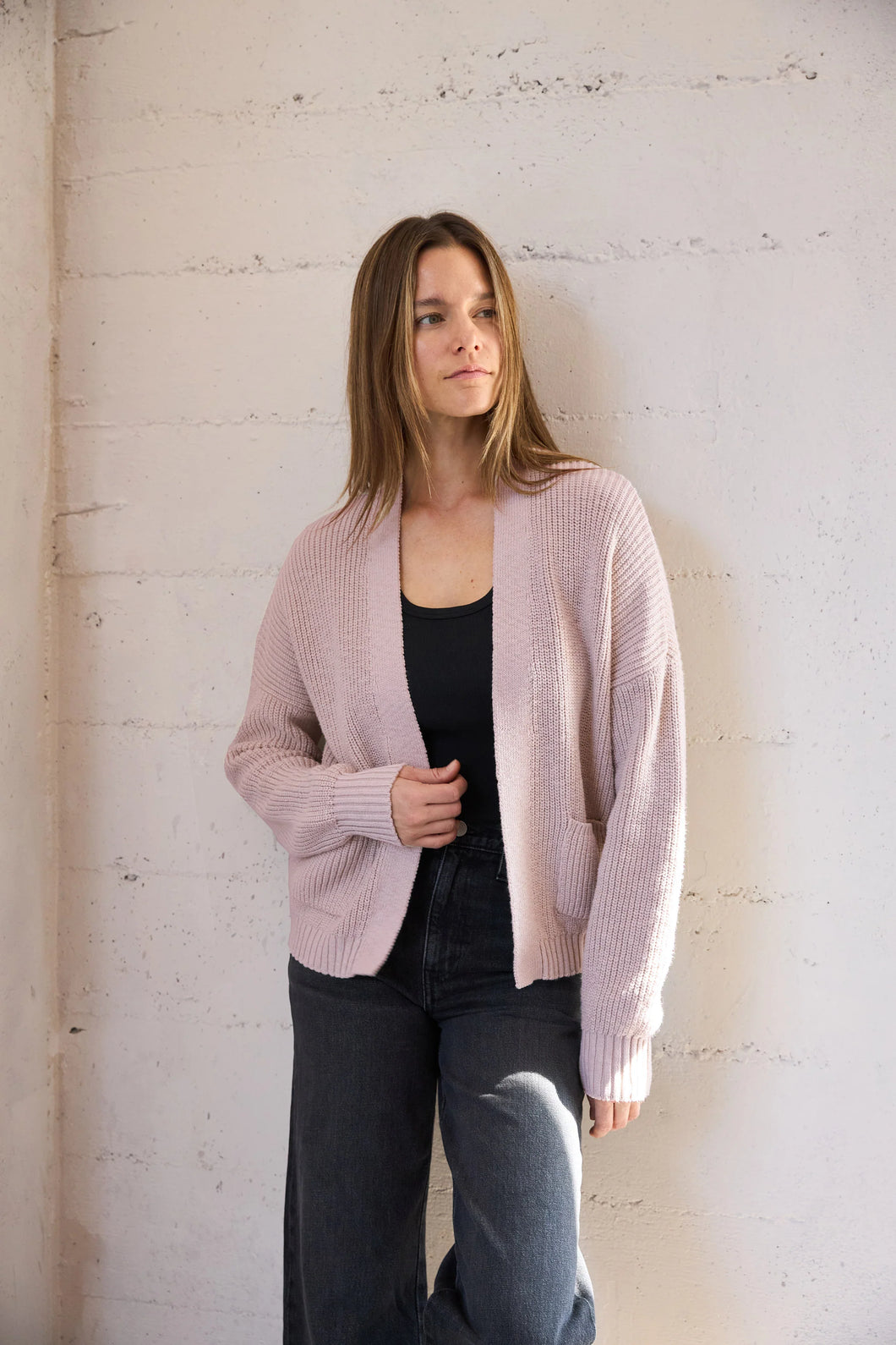 It Is Well L.A. Easy Cardigan - Dusty Pink