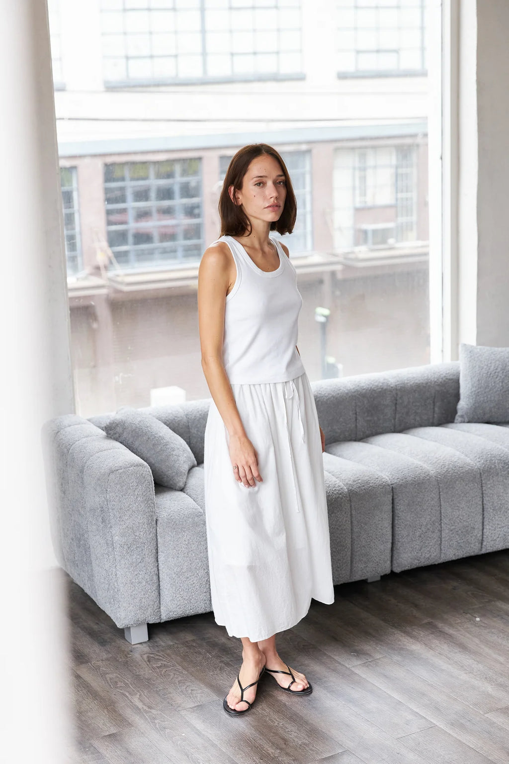 It Is Well L.A. Everyday Skirt - Slate Gray