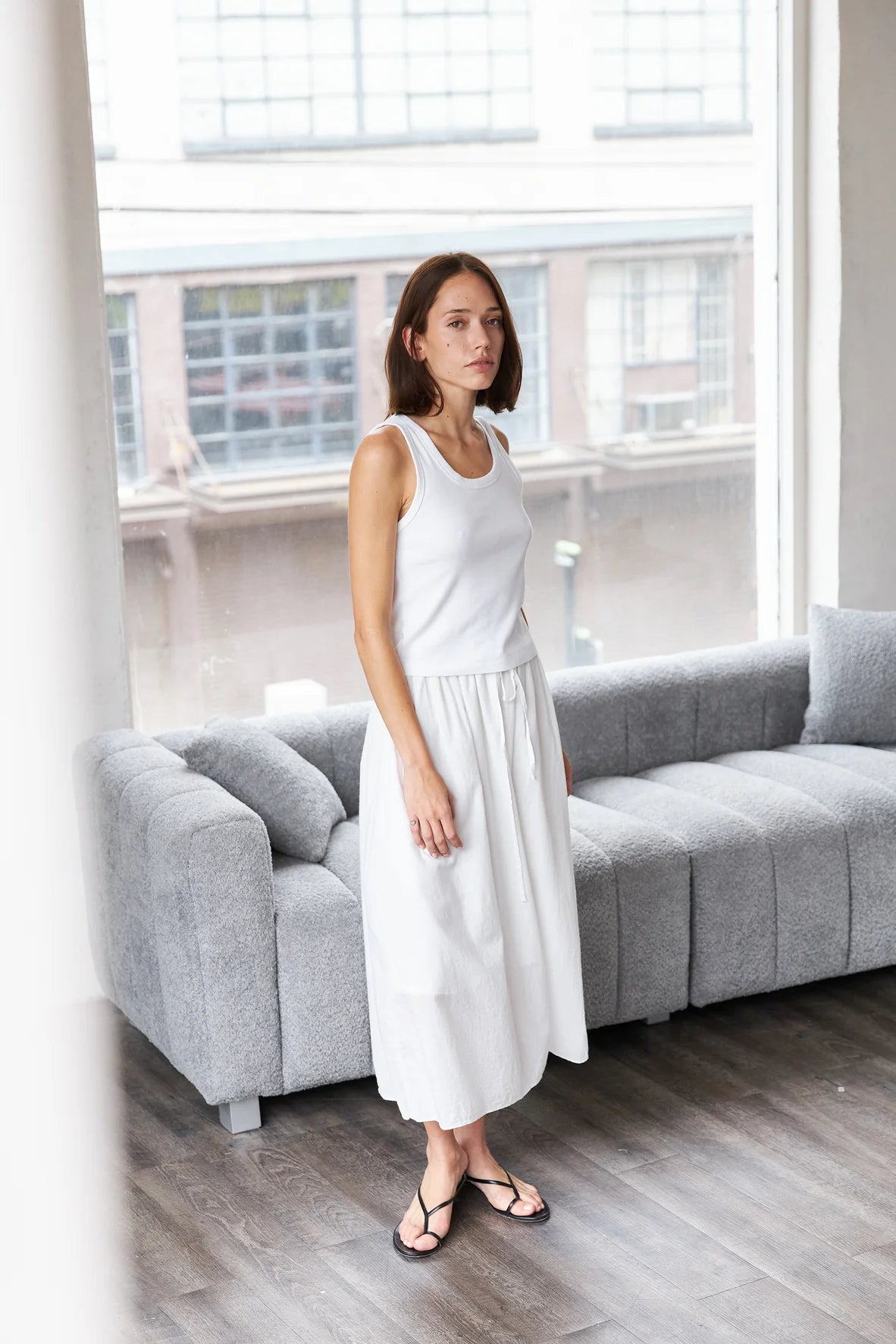 It Is Well L.A. Everyday Skirt - Slate Gray