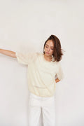 It Is Well L.A Lightweight Short Sleeve Sweater - Yellow