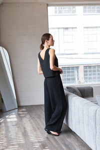 It Is Well L.A. Organic Reversible Gauze Tank - Black